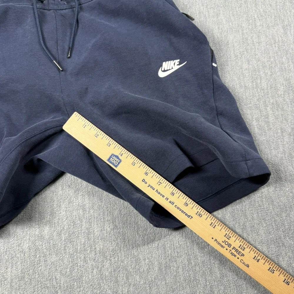 Nike Shorts Mens Small Blue Sportswear Tech Fleece Drawstring Athletic Gym Sweat